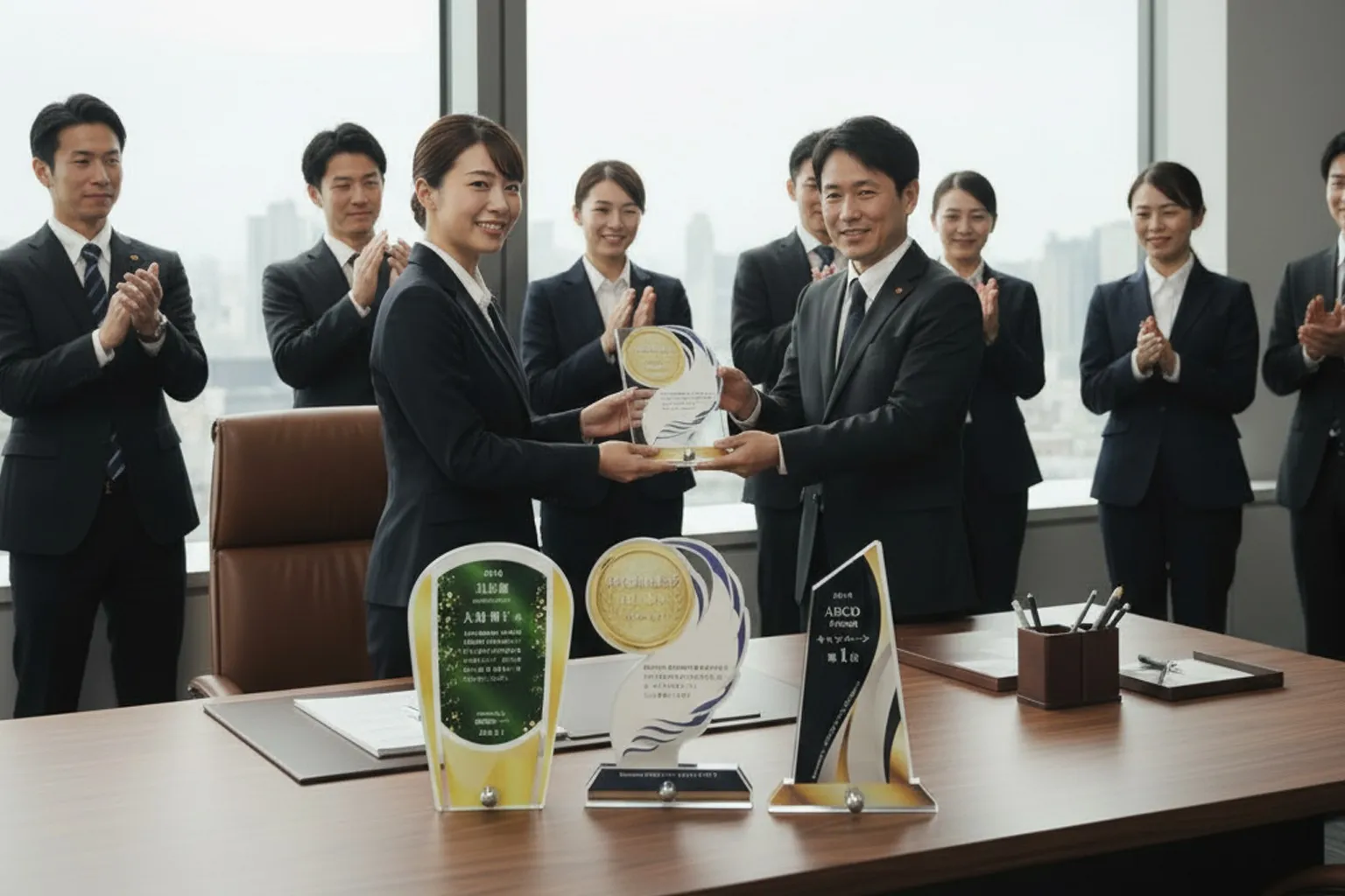 表彰シーンのイメージ